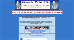 Desktop Screenshot of chronicpainsite.com