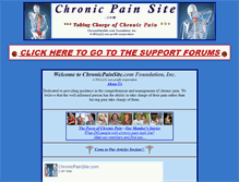 Tablet Screenshot of chronicpainsite.com